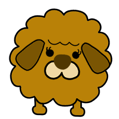 [LINEスタンプ] もこもこ犬のコム