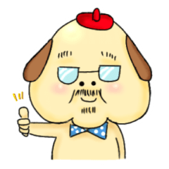 [LINEスタンプ] おじさん犬のクールな毎日