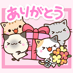 [LINEスタンプ] 毎日便利な☆5匹のちび猫