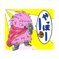 [LINEスタンプ] 毛玉の妖精 第3弾 戦士タイプ