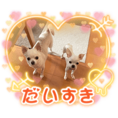 [LINEスタンプ] うちの花子と桃子