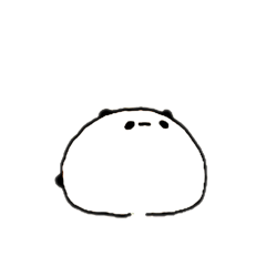 [LINEスタンプ] ぱんだとうさぎとねこの餅