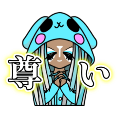 [LINEスタンプ] 推し活スタンプ【水色・ライトブルー】