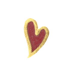 [LINEスタンプ] 箔押しハート 