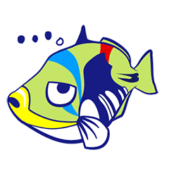 [LINEスタンプ] モンガラちゃん