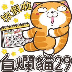 [LINEスタンプ] ランラン猫 29 (台湾版)の画像（メイン）