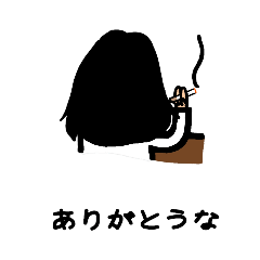 [LINEスタンプ] 優しきロンゲさん