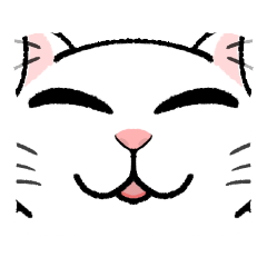 [LINEスタンプ] シロねこスタンプฅ^-ω-^ฅ