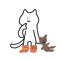 [LINEスタンプ] 生活するねこさん