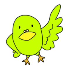 [LINEスタンプ] とりきみどり