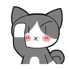 [LINEスタンプ] ハチワレ猫のレミー