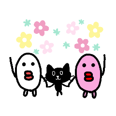 [LINEスタンプ] 日常のネコ・玉