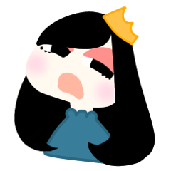 [LINEスタンプ] プリンセス体質の陰キャちゃん