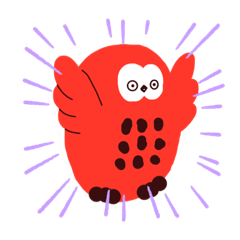 [LINEスタンプ] owl -ゆかいなフクロウ-