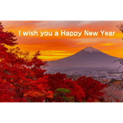 [LINEスタンプ] Mt.Fuji New Year's card