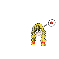 [LINEスタンプ] いろいろな髪の毛の女の子スタンプ