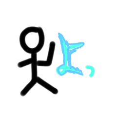 [LINEスタンプ] 棒人間wスタンプ