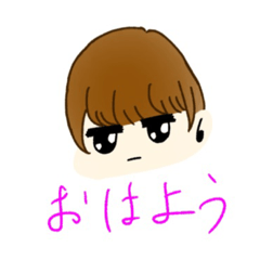 [LINEスタンプ] 無表情の子