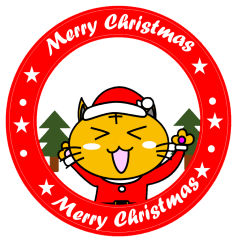 [LINEスタンプ] ニャン介第5弾！クリスマスバージョン！！