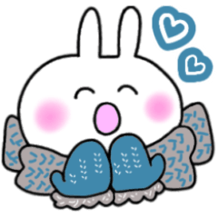 [LINEスタンプ] しろうさうさこの毎日スタンプ 冬