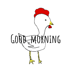 [LINEスタンプ] .Rise and shine.