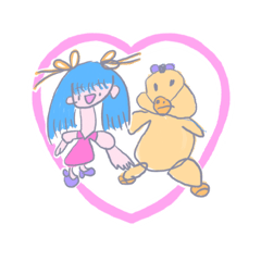 [LINEスタンプ] ふじみちゃんとぷーたん