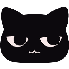 [LINEスタンプ] 黒猫の思惑