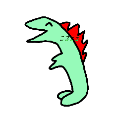 [LINEスタンプ] 雑な恐竜ちゃん