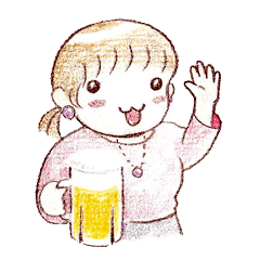 [LINEスタンプ] ゆるふわ飲兵衛女子の日常