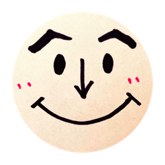 [LINEスタンプ] への字眉毛くん