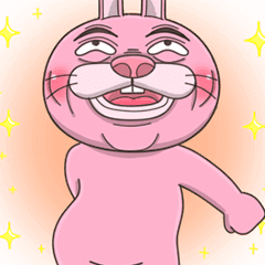 [LINEスタンプ] ピンクうさぎ★2の画像（メイン）