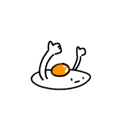 [LINEスタンプ] めだまやき くん