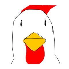 [LINEスタンプ] 成長した鶏