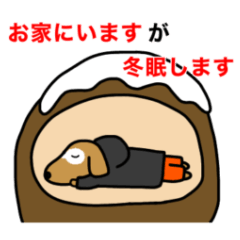 [LINEスタンプ] 韻踏むdog4 【冬でも韻踏む】