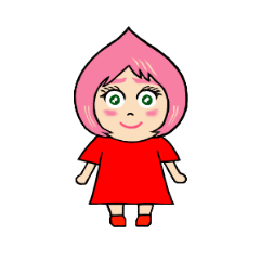 [LINEスタンプ] ピンク桃子