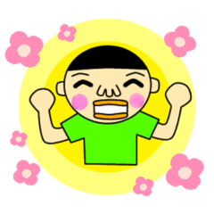 [LINEスタンプ] 坊主少年もっと可愛く