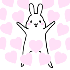 [LINEスタンプ] いつもかわいいうさぎ♡