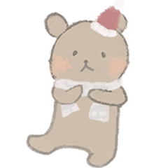[LINEスタンプ] モコモコクマちゃんのクリスマス