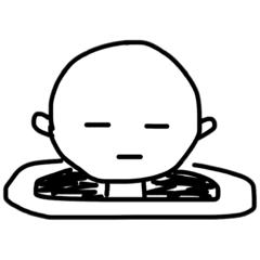 [LINEスタンプ] 穴に入りたい