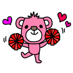 [LINEスタンプ] mottoのピンクマ♡(再販)