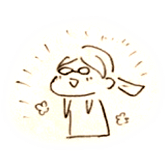 [LINEスタンプ] めがねのみーちゃん～ランダム16スタンプ～