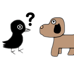 [LINEスタンプ] カラスの生活