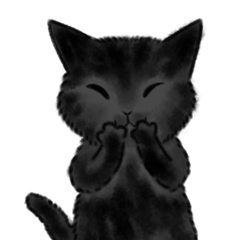 [LINEスタンプ] 黒猫のやまとくんご挨拶2