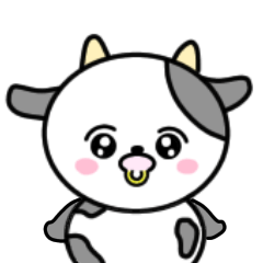 [LINEスタンプ] 牛とパンさん