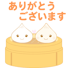 [LINEスタンプ] 小籠包の【ポーとバオ】日本語バージョン