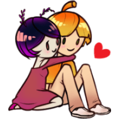 [LINEスタンプ] Mizu and Shizu