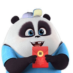 [LINEスタンプ] Panda Pange 3D 4