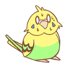 [LINEスタンプ] インコは語らずとも飼い主に語りかけている