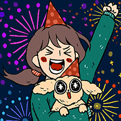 [LINEスタンプ] 明けましておめでとう＆女の子