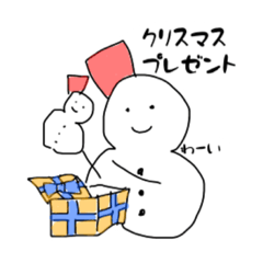 [LINEスタンプ] ゆきだるまちゃんの便利スタンプ